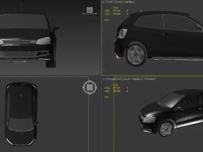 car 3d model skoda qashqai 3D model