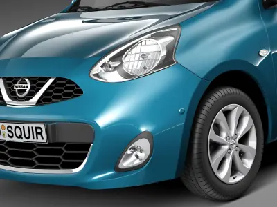 Nissan Micra 2014 3D model