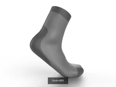 Socks  Collection 01 - 10 models 3D Model Pack