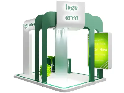 Booth Exhibition Stand a58 3D model
