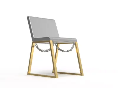 Metal Luxury Chair 3D print model
