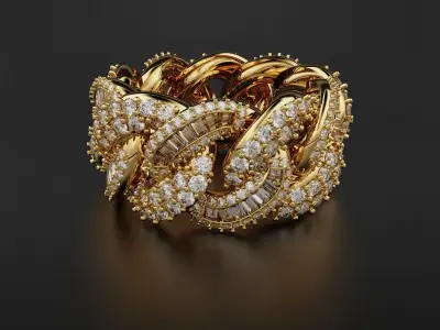 Cuban Ring 3D print model