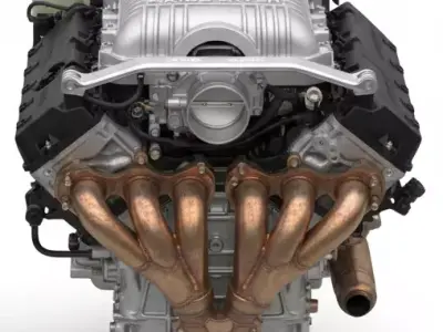 Range Rover Supercharged V8 Engine 50L High-Detail 3D model