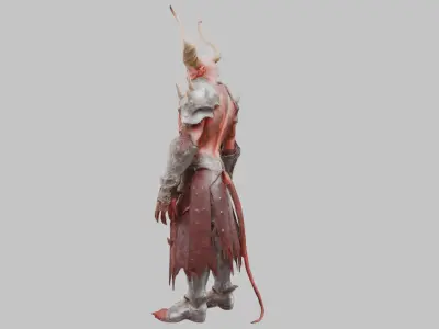 Demon Lord 3D Model - Fantasy Character Low-poly 3D model