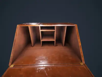 OLD CHARM LADIES BUREAU Antique Low-poly 3D model