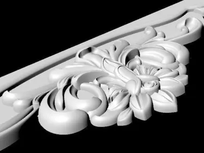 Central decor ornament for furniture 3D model 548