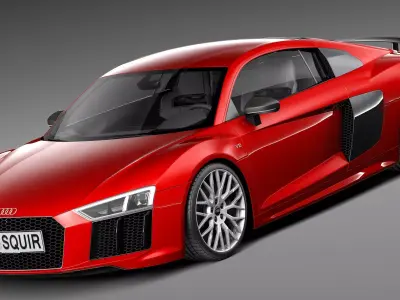 Audi R8 V10 Plus 2016 3D model