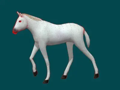 Foal Horse Animal Low-poly 3D model