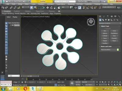 Floral ornament for 3d print 3D print model