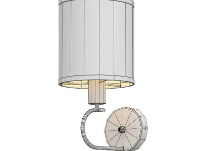 konrad wall light with glass shade 3D model