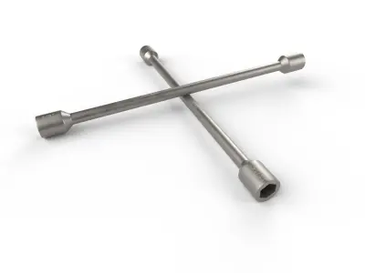 Lug Wrench M01 Low-poly 3D model