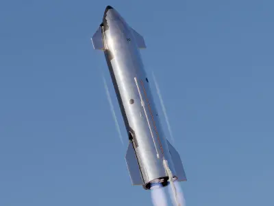 SpaceX Starship with Super Heavy booster PBR V-Ray 3D model