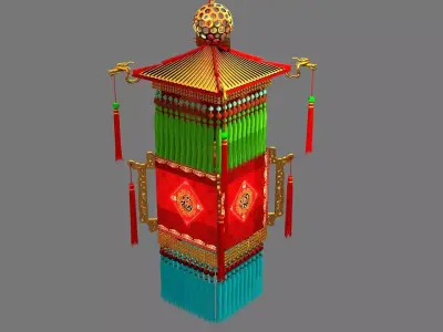 Chinese  palace lantern   3D model buy