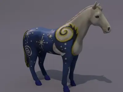 Horse Statuette Z3 3D model