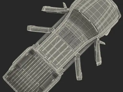 Generic Pickup Rigged 3D model