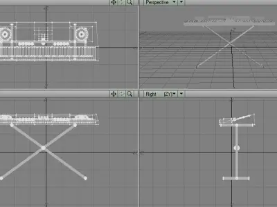 Piano - Electric 3D model