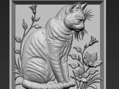 Cat A17 3D print model