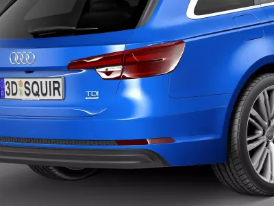 Audi A4 S-Line Avant 2016 3D model
