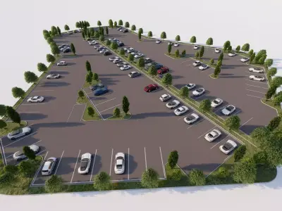 Parking-Parking Lot 3D model
