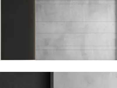 Decorative wall panel set 41 3D model