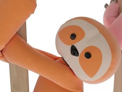 stuffed toy - Sloth 3D model