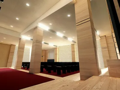 Modern amphitheatre in Greece 3D model