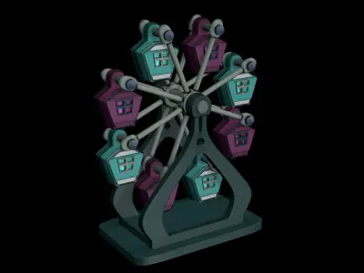 Wheel of Reincarnation 3D model