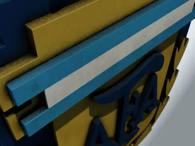 Argentina Football Crest 3D model