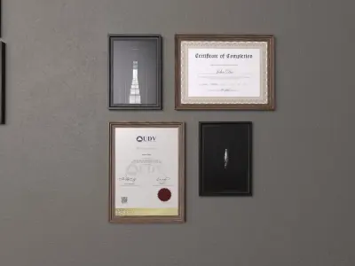 Picture Frames Low-poly 3D model