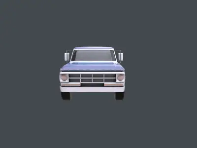 Pickup truck Free low-poly 3D model