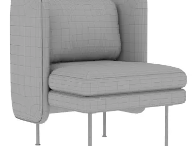 Bloke Lounge Chair 3D model