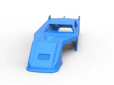 Shell of Asphalt Modified stock car V3 Scale 1 to 25 3D print model