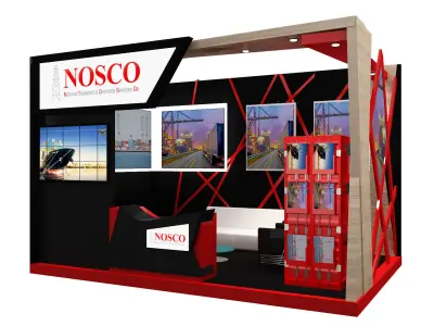 Booth Exhibition Stand a339  3D model