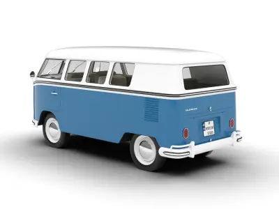 Volkswagen T1 Combi 1950 3d model 3D model