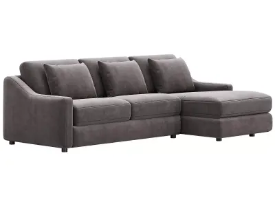 Ashby Sofa Two-Piece Chaise Sectional By Arhaus 3D model