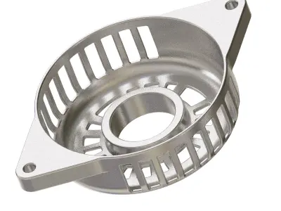 Aluminium Alternator Housing 3D print model