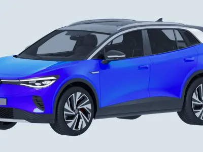 VW ID 4 2025  Volkswagen 3D model