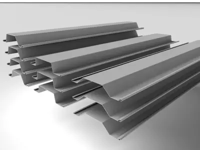 Metal Profile - Steel Pile 002 3D model