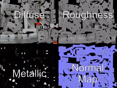 Medieval Stone Castle model pack Low-poly 3D model