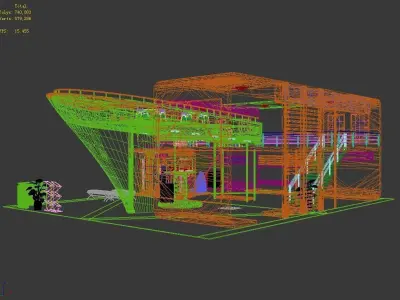 Booth - Area - 12X9-3DMAX2010-01 3D model