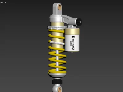 Shock absorber 3D model