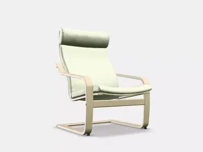 POANG Sessel Low-poly 3D model