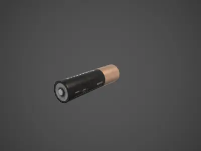 Battery Free low-poly 3D model
