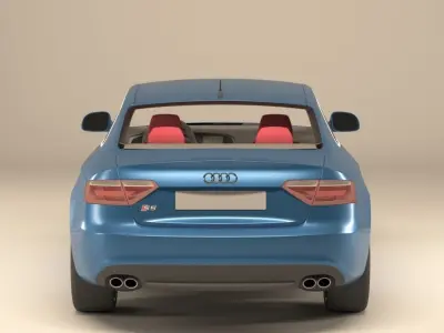 A great car from Audi Low-poly 3D model