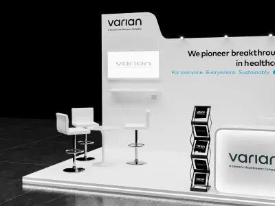two simple of booth 3x4 and 4x4 3D model