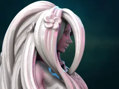 Dryad female statue 3D print model