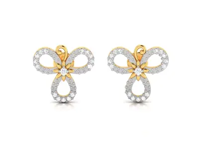 Women Diamond Earring 3D print model buy