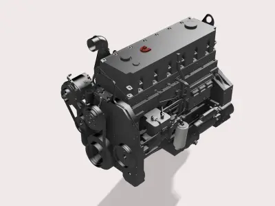 ISM QSM11 engine 3D print model