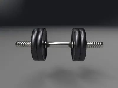 Dumbbell pair of dumbbells 3D model purchase