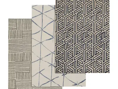 Rug Set 1302 3D model
